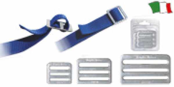 COPPIA FIBBIE MULTIUSO MM.40 ACCIAIO INOX